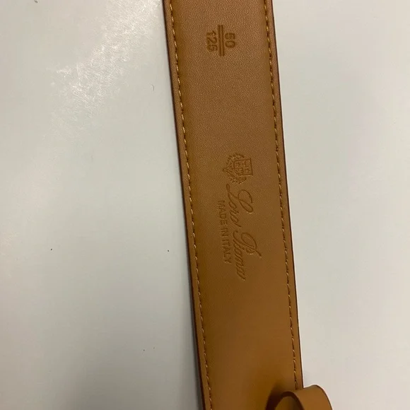 LORO PIANA Tan suede Leather Belt sz 50/125 - Picture 3 of 4